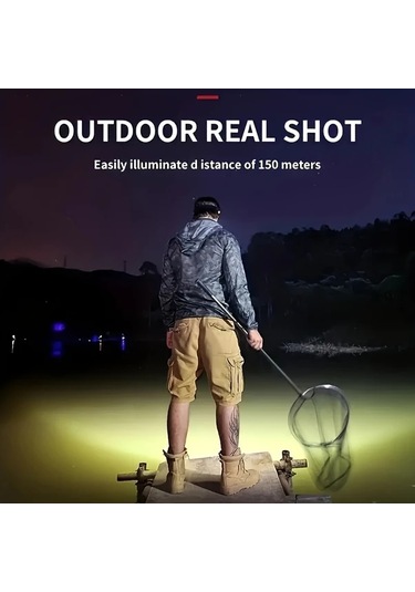 Brightnova 1 Adet Led Headlamp Şarj Edilebilir Güçlü 5 Ledli Taşınabilir Headlight 1 Usb Kampçılık Acil Durum Aydınlatma Balıkçılık Işık Altın