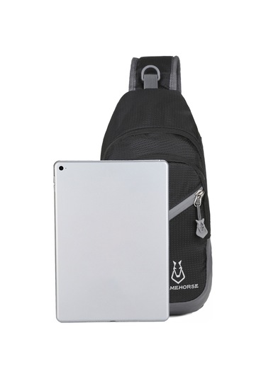 Tenfowee Hafif Ve Su Geçirmez Nylon Çapraz Sırt Çantası - Erkek Ve Kadınlar İçin Seyahat Ve Günlük Kullanım Siyah