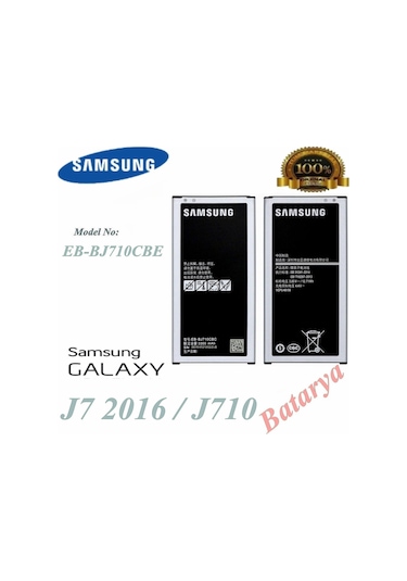 Samsung Uyumlu Galaxy J7 2016 Batarya J710 Eb-Bj710Cbe Servis Ürünü Bata