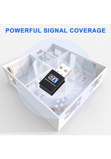 300Mbps Wireless USB Wi-Fi Adaptör Dongle Network Lan Aparatı