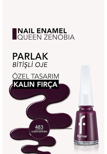 Flormar Nail Enamel Parlak Bitişli Oje 483