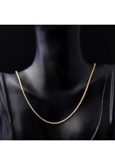 Bilezikci 14 Ayar Halat Burma Zincir 65 CM 14hl65100