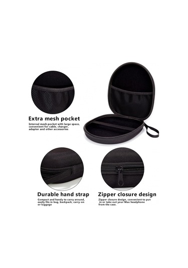 Siyah Çoğu Marka/bluetooth/hıfı/kablolu Kulaklıklar/oyun Kulaklıkları İçin Kulaklık Kılıfı Taşıma Çantası Sadece Kılıf