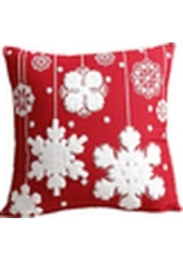 Fastbuy Noel Ev Dekorasyonu Yastık Kılıfı, 45x45 Cm, Pamuklu, Gizli Fermuar, Yıkama Kolay, Havlu Dikişi, Noel Hava Yaratıcı Diğer