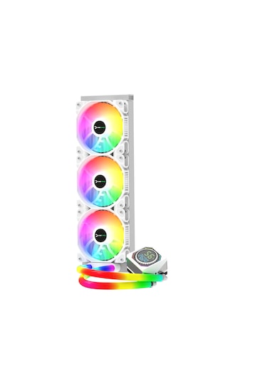 Gamepower Skadi Square 360 Argb Beyaz Rgb Borulu 360mm Cpu Sıvı