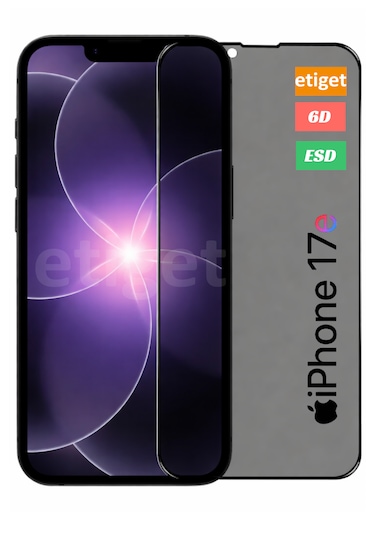 Apple Uyumlu iPhone 17e Hayalet Ekran Koruyucu - 9h Temperli Cam - Ultra Koruma