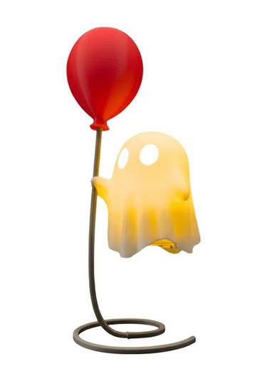 Lumofloat - Balonlu Hayalet Masa Lambası Beyaz-kırmızı