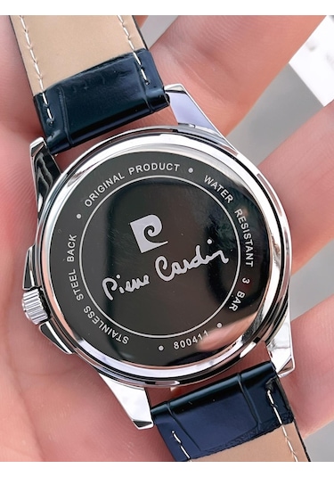 Pierre Cardin Deri Kordon 2 Yıl Garantili 3 Atm Suya Dayanıklı Erkek Kol Saati Ek.800411f11 Gümüş