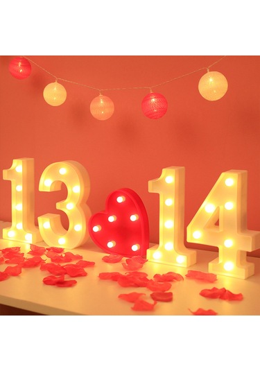 Moveevo Dijital 4 Numara Led Işıklı Dekorasyon Aleti - Sıcak Beyaz Sabit Işık, Ip54 Su Geçirmez, 2xaa Pil Dahil Değil - Parti, Düğün, Ev Dekoru İçin Diğr Moveevo Dijital 4 Numara Led Işıklı Dekorasyon Aleti - Sıcak Beyaz Sabit Işık, Ip54 Su Geçirmez, 2xaa Pil Dahil Değil - Parti, Düğün, Ev Dekoru İçin Diğr