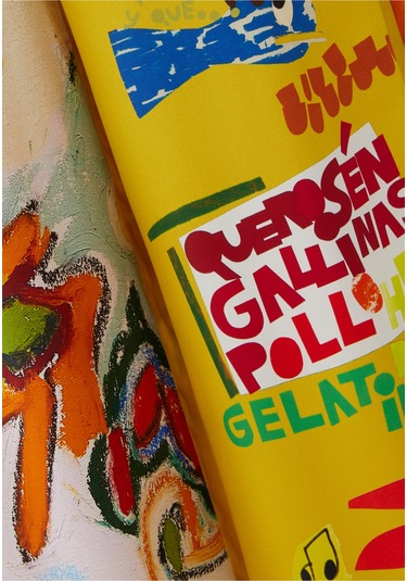 Alemais Çarpıcı Geniş Paça Pantolon Çok Renkli