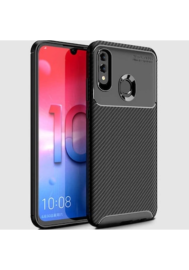 Huawei P Smart 2019 Kilif Karbon Silikon Case 389460408