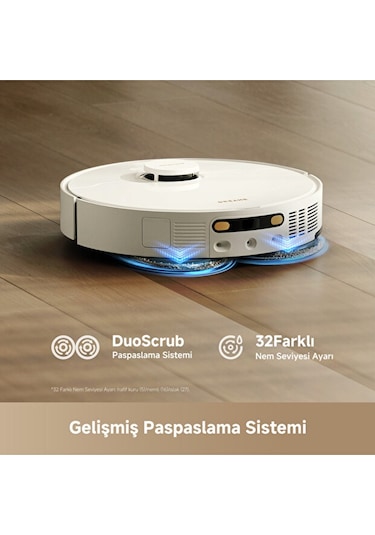 Dreame L50 Ultra CE 25.000Pa Emiş Gücü Robot Süpürge Beyaz