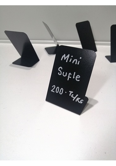 Silinebilir Karatahta Siyah Etiket Stand Kahve Kafe Pasta Tatlı