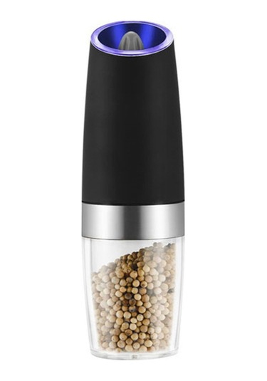 Xindoker Elektrikli Kütle Algılama Değirmeni - Paslanmaz Çelik + Seramik Tefli - Kolay Temizlenir - Kalınlık Ayarlanabilir - Siyah Mat - Pil Hariç Diğer