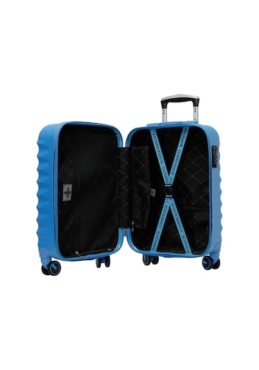 Lumberjack Newyork -k Abs 5fx Açık Mavi Unisex Küçük Boy Valiz Mavi
