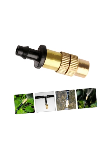 Bahçe Sulama Nozulu Seti 16 Adet Bakır Düşük Basınçlı Sisleme Standart