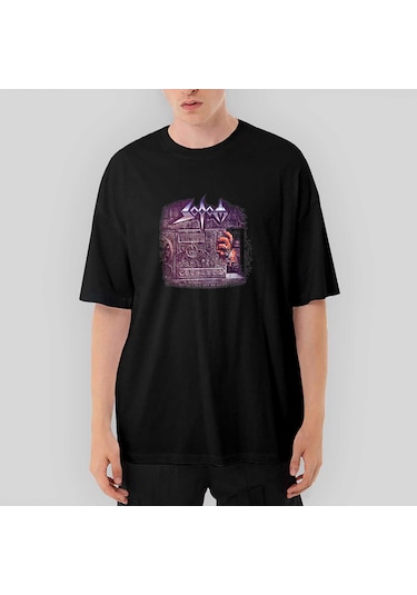 Sodom Better Off Dead Oversize Siyah Tişört Siyah