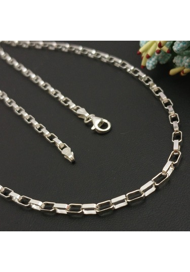 925 Ayar Gümüş İtalyan Model Kolye 3 Mm 55 Cm