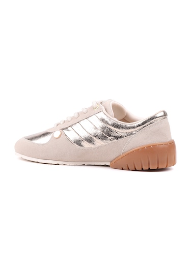 Stato Frame Kadın Sneaker Günlük Rahat Bağcıklı Spor Ayakkabı Bej