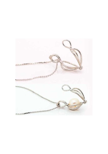 İstiridye İçinde Gerçek İnci Kolye 1260 Altın