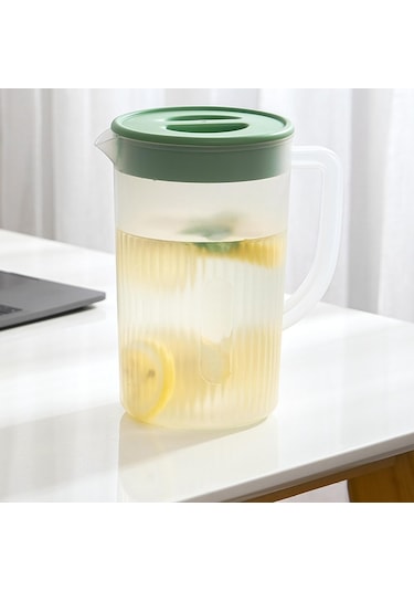 Suntek Magideal Kapaklı Su Sürahisi Buzdolabı Ev Beyaz-yeşil