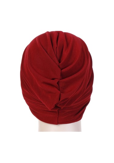 Yystore Dişi Hijab Muslim Hat Elastic Fabric Baz Bone Jhs7510 Koyu Bordo