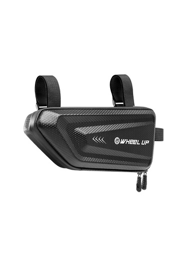 Jeemson Bisiklet Trianguları Çerçeve Çantası - Su Geçirmez Eva+pu Malzeme, Aydınlatmalı, 3 Ayarlanabilir Kayışlı, Dağ Yolu Bisikletleri İçin Siyah