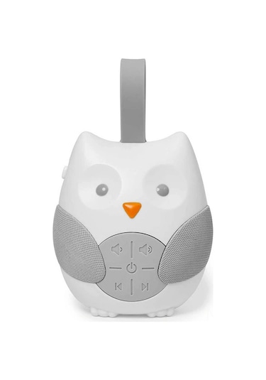 Skip Hop Stroll & Go Portable Baby White Noise Soother With 2 Lullabies & 2 Nature Sounds, Volume Control, Auto-off Timer, Owl Design, 10 X 7.5 X 14 Cm