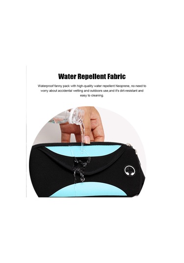 Geeksen Kadınlar Erkekler İçin Su Geçirmez Fanny Paketleri Taktik Bel Kemeri Çantası Küçük Çapraz Askılı Bel Çantası Koşu Yürüyüş Balıkçılık Seyahat İçin Kulaklık Delikli Bel Paketleri