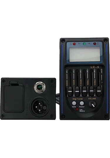 5-bant Lc5 Ekolayzır Gitar Eşikaltılı Lcd Ekranlı