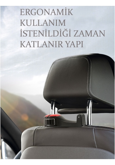 Batcell Çok Amaçlı Askılık Araba Araç İçi Cep Telefonu Tutucu