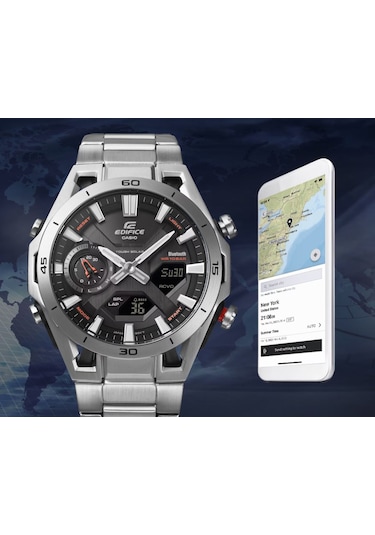 Casio Ecb-2300d-1adf Kol Saati Metalik