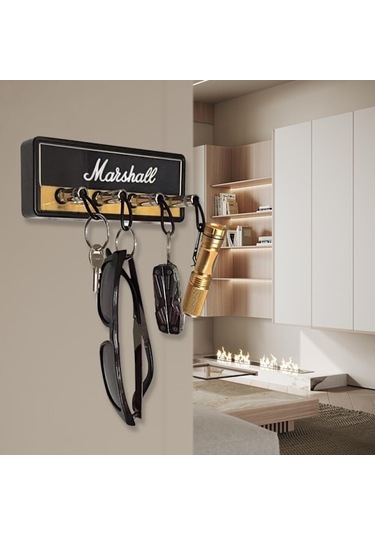 Duvara Monte Anahtarlık, Gitar Anahtarlıkları, Standart Jcm800 Gitar Anahtarlık, 4 Anahtarlıklı Gitar Amfisi Anahtar Askısı, Siyah Diğer