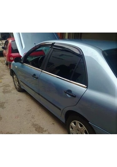 Fiat Marea 1997-2002 Krom Paslanmaz Cam Çıtası 4 Parça