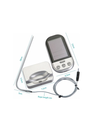 Teltree Kablosuz Dijital Gıda Termometresi Ve Zamanlayıcı, Et Ve Barbekü Sıcaklık Ölçer, Mutfak Aleti