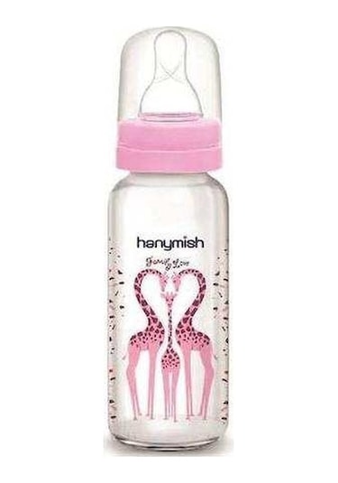 Hanymish Cam Biberon 240 ML - Pembe