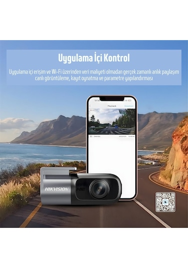 Hikvision Ae-dc4018-d1pro Araç İçi Kamerası 1440p, Wifi, App, Single Channel