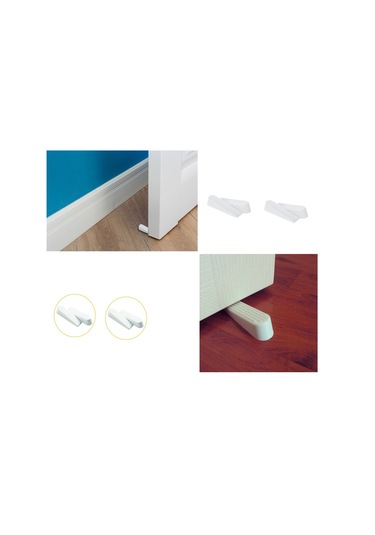 Kapı Stoperi - Kapı Altı Stoperi - Beyaz 4 Adet