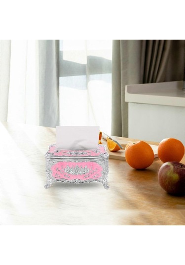 Avrupa Tarzı Mendil Kutusu Kapağı Tutucu Peçete Saklama Kutusu Vintage Masa Üstü Mendil Kutusu Kılıfı