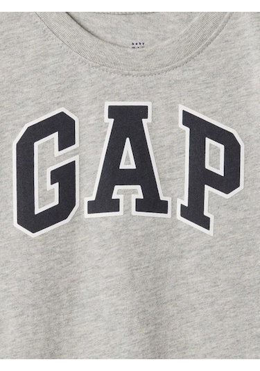 Erkek Bebek Gap Logo T-shirt Gri-5970 Gri