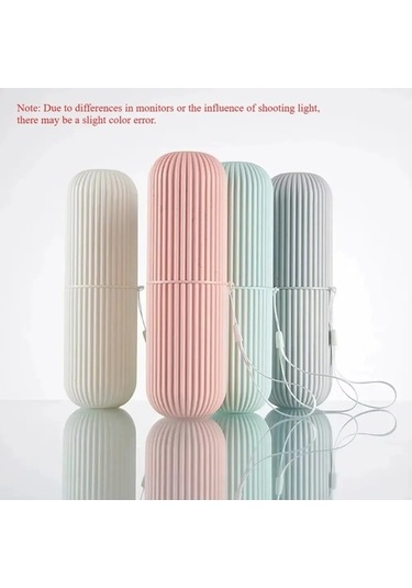 Maoyaya 1 Adet Taşınabilir Diş Fırçası Ve Macun Tutucu Banyo Bardağı Çok Renkli Çok Renkli