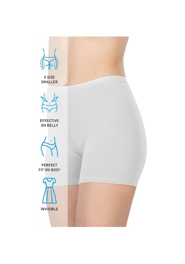 Beyaz Mı Emay 1430 Modal Cotton Mini Tayt Beyaz