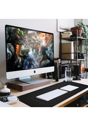 Büyük Boy Mousepad Siyah Gaming Mouse Pad 70x30 Cm