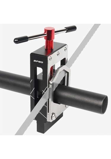 Yifomall Bisiklet Bakımı İçin Hassas Boru Kesici - Çelik/alüminyum, 17-39mm Kalibrasyon, Karbon Fiber Sap Ve Ön Çatal Kesim Aracı Siyah-kırmızı