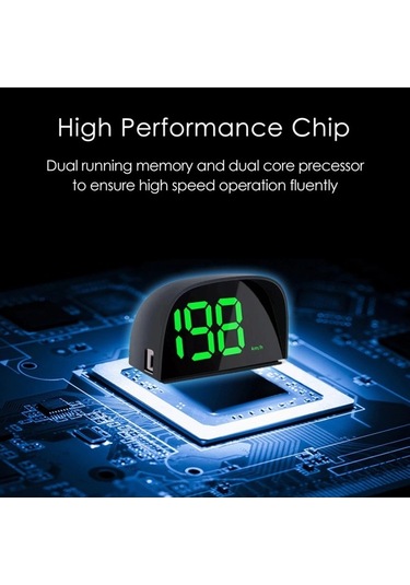 Flybuy Araba Gps Hız Göstergesi Dijital Ekran Hız Ölçer Araba Headup Display, Küresel Konum Sistemi
