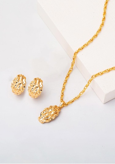 Bilezikci Meltem İkili Spor Altın Takı Seti 14 Ayar