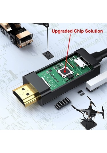 Novahub Hdmı - Usbpratik Güç Kaynağı İle Adaptör Kablosu, 1.8m Siyah