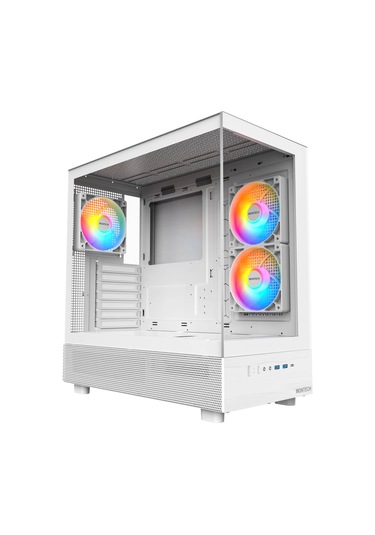Montech Xr, Atx Mid-tower Pc Oyun Kasası, 3 X 120mm Argb Pwm Fanlar Önceden Yüklenmiş, Tam Görünüm Ç