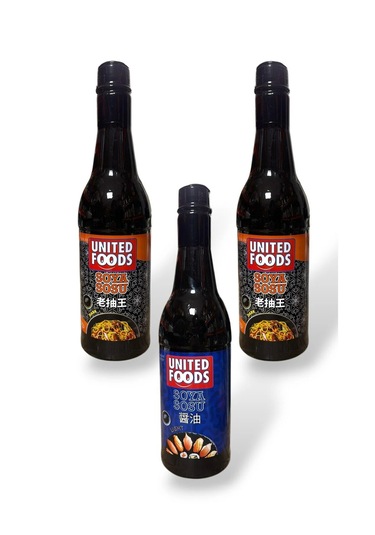 Soya Sosu Üçlü Set 3x750 Ml 2x Koyu + 1x Az Tuzlu