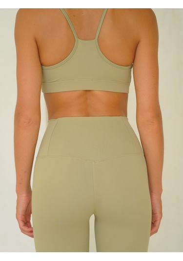 Fold Bilek Hizasında Soft Haki Tayt Haki